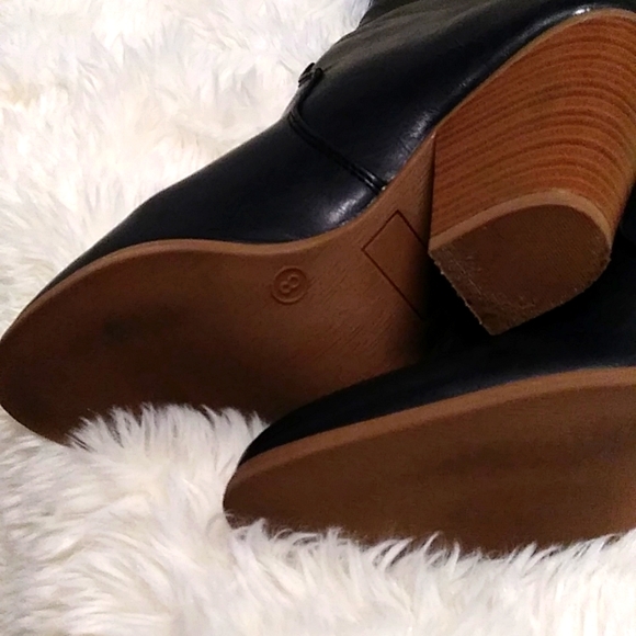 🌈Black Melita Knee High Boots Size 8W EUC🌈 - Picture 3 of 16